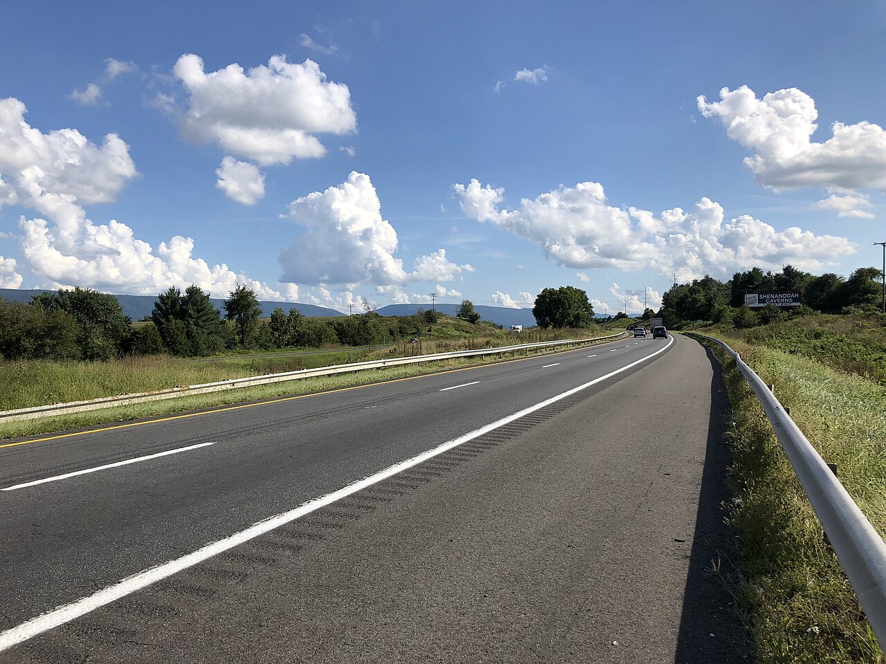 I-81 through the Shenandoah Valley near Mount Jackson, Virginia