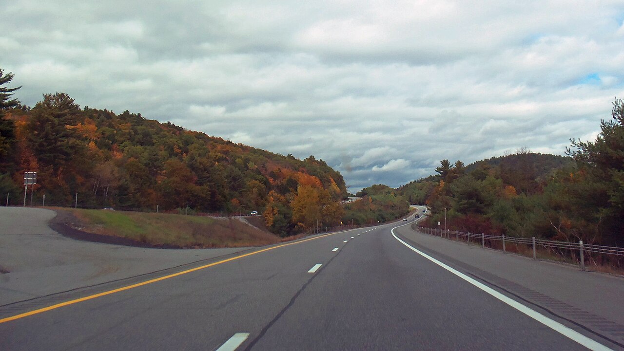 I-87, the Adirondack Northway, in Warren County, New York