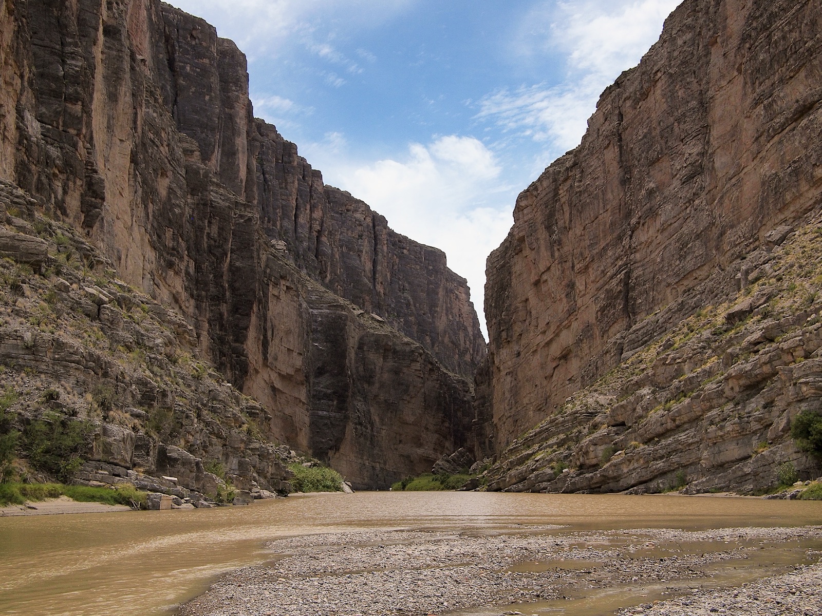 Santa Elena Canyon at sunset, Big Bend