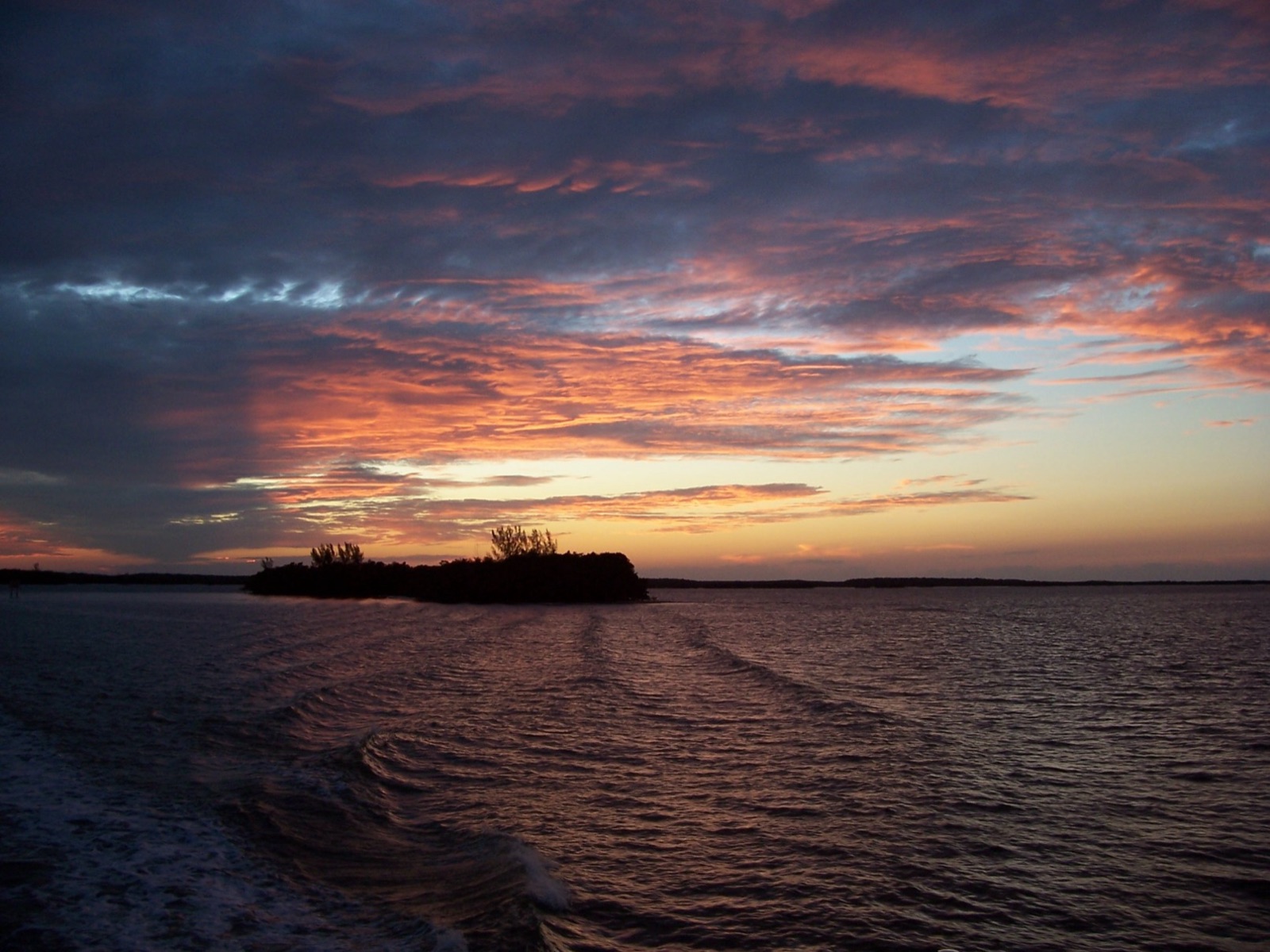 Sunset over Biscayne Bay, Biscayne National Park