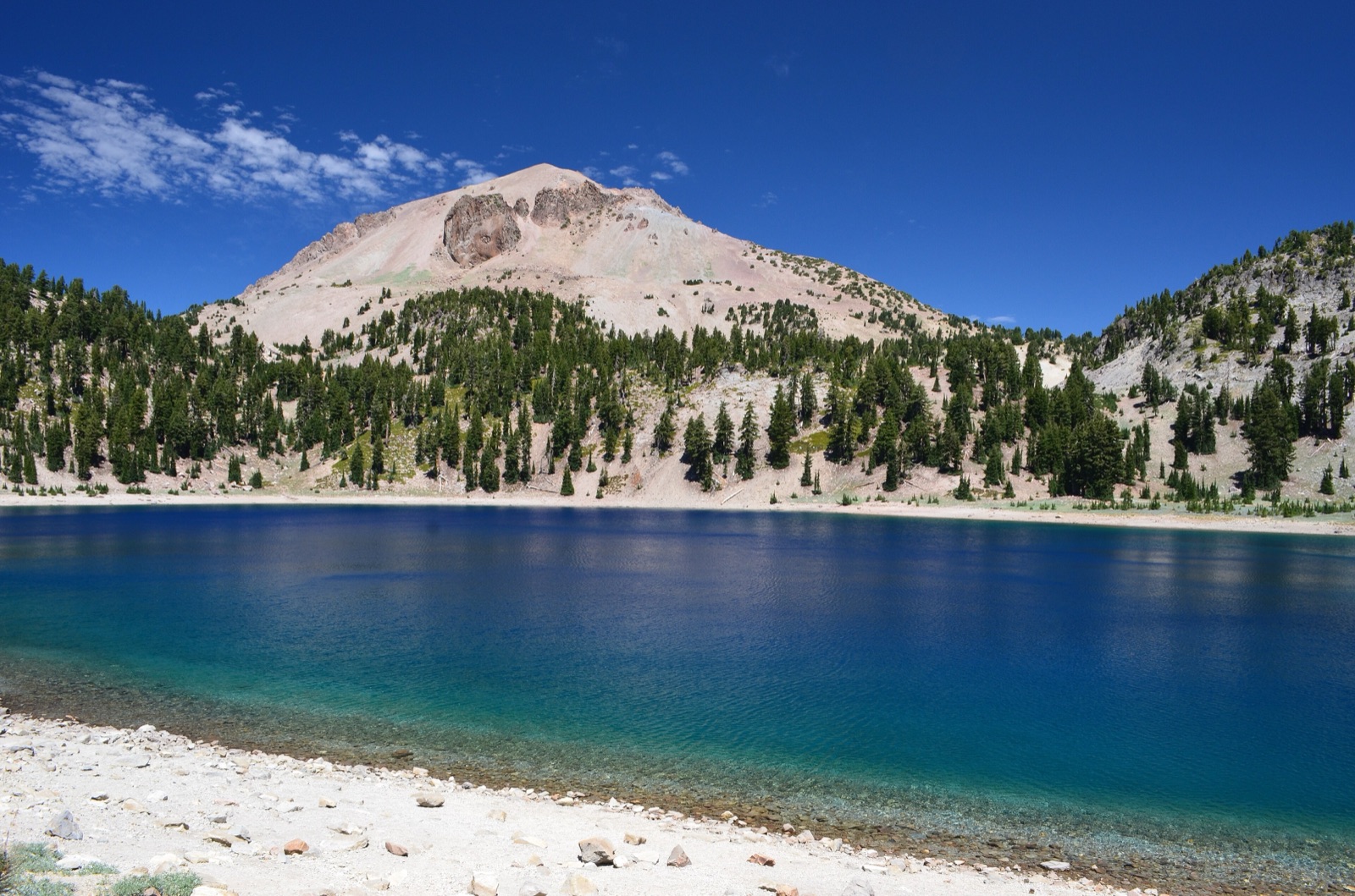Lassen Peak above Lake Helen